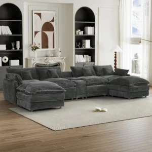 Spacious 148-Inch 7-Pc Sofa Set