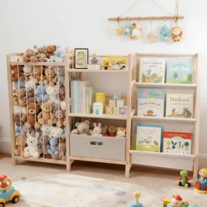 3 Tier Kids Bookshelf and Toy Storage Organizer