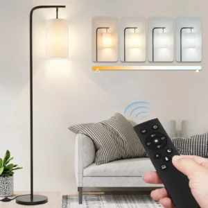 Remote Control Floor Lamp with Adjustable Color & Brightness