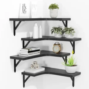 Corner Floating Shelves Wall Mounted Set Of 4