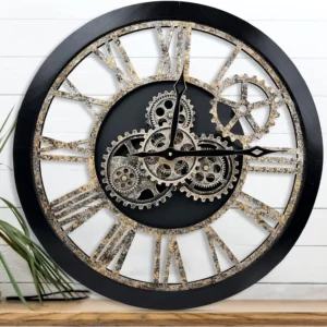 24-Inch Moving Gear Wall Clock