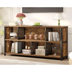 Rustic Horizontal Bookshelf