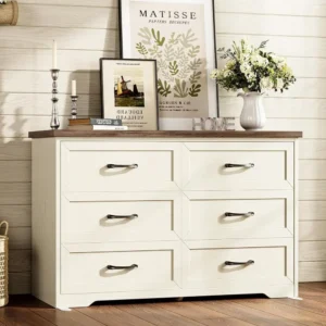 Farmhouse 6 Drawer Dresser