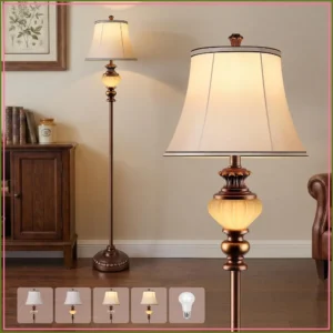 65'' Vintage Floor Lamp with Nightlight